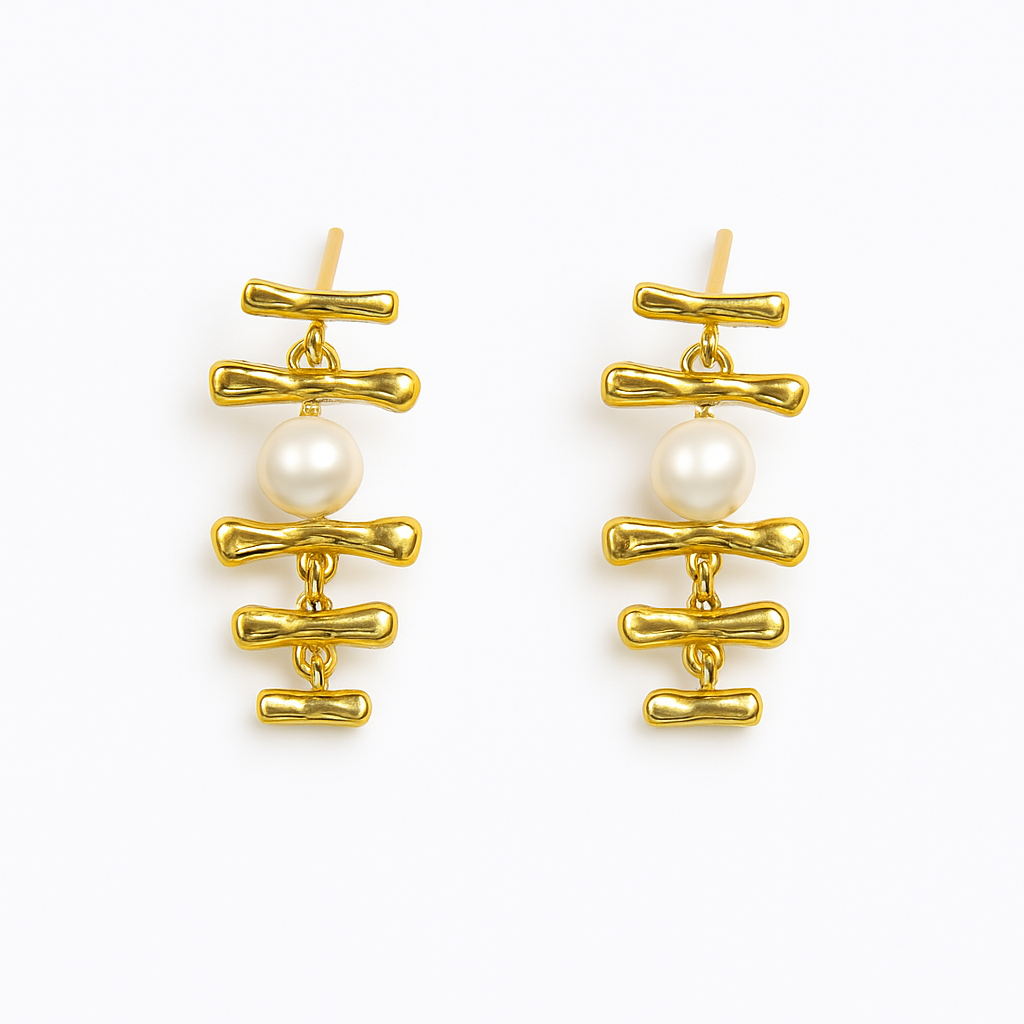 Golden Riddle Earrings