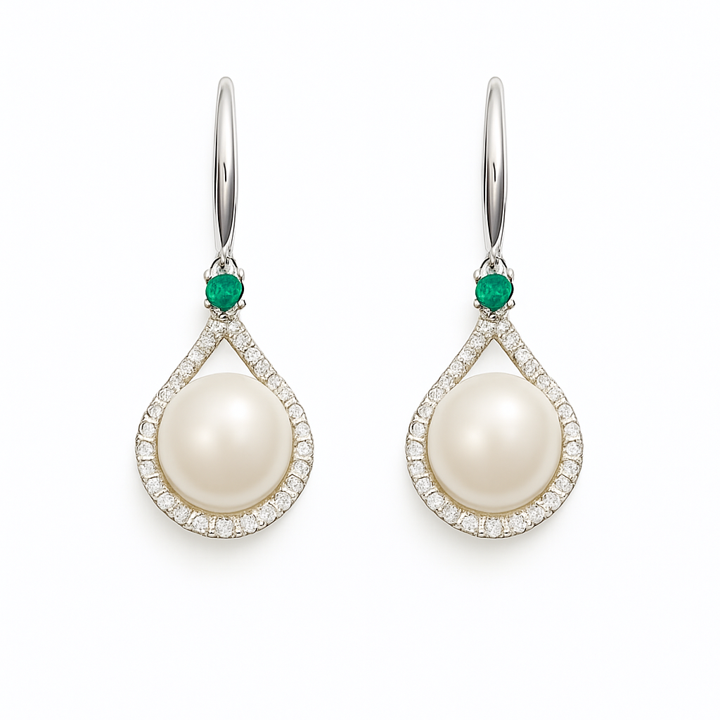 Emerald Drop Earrings